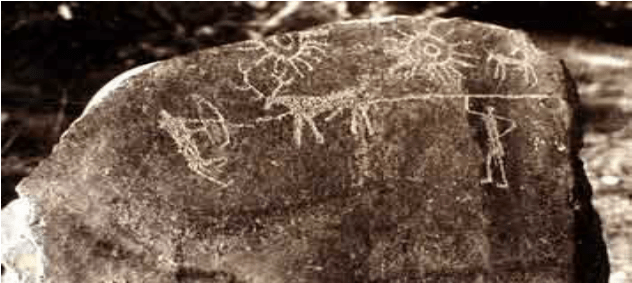 Rock Paintings at Burzahom,&nbsp;Kashmir