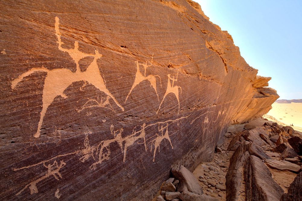 Rock Paintings from Saudi Arabia 2d Century&nbsp;BCE