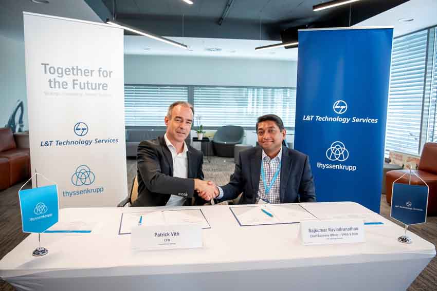 L&T Technology Services Partners with thyssenkrupp to open Global Software Hub in&nbsp;Pune