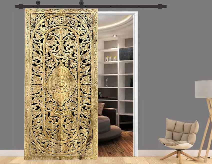 Holistic Wellness Interiors with Indian Carved&nbsp;Doors