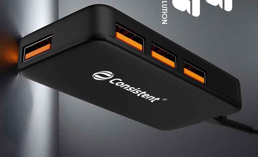 Consistent Launches 4-Port USB&nbsp;Hub