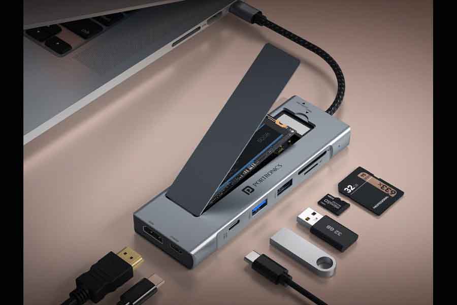 Portronics Launches Mport Space 8-in-1 Type-C Hub 